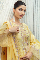 Y-1003 | 3Pc Unstitched Suit Luxury Lawn V-10 Riwayat By Ramsha